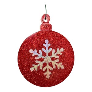 Round Snowflake Ornament