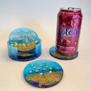 Holographic Under the Sea Coaster Set