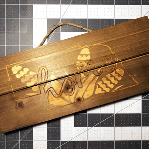 Nebraska Corn Wood Sign - Laser Engraved Wood Sign