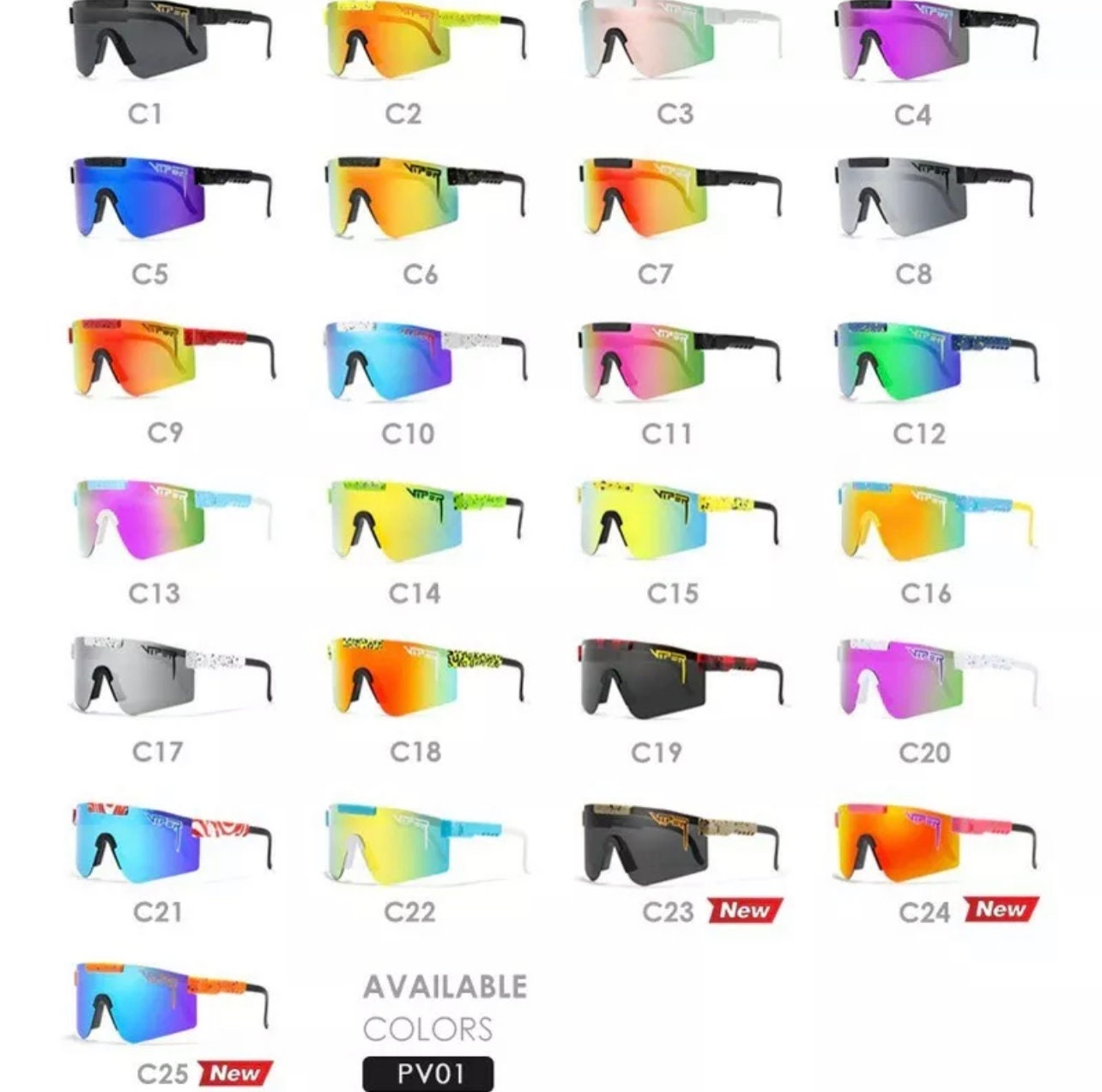 25 Colors Pit Viper 2021 BEST SELLER Sport Sunglasses Biker Etsy