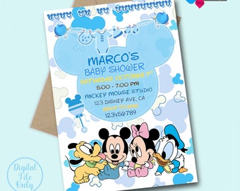 Invito stampabile per la baby shower di Invito