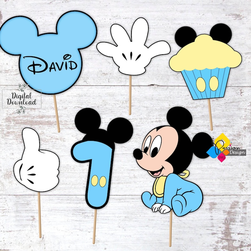 Mickey Rey Topper Mickey mouse rey - Etsy México