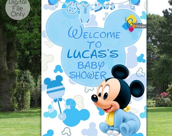 Mickey Mouse Baby Shower Etsy