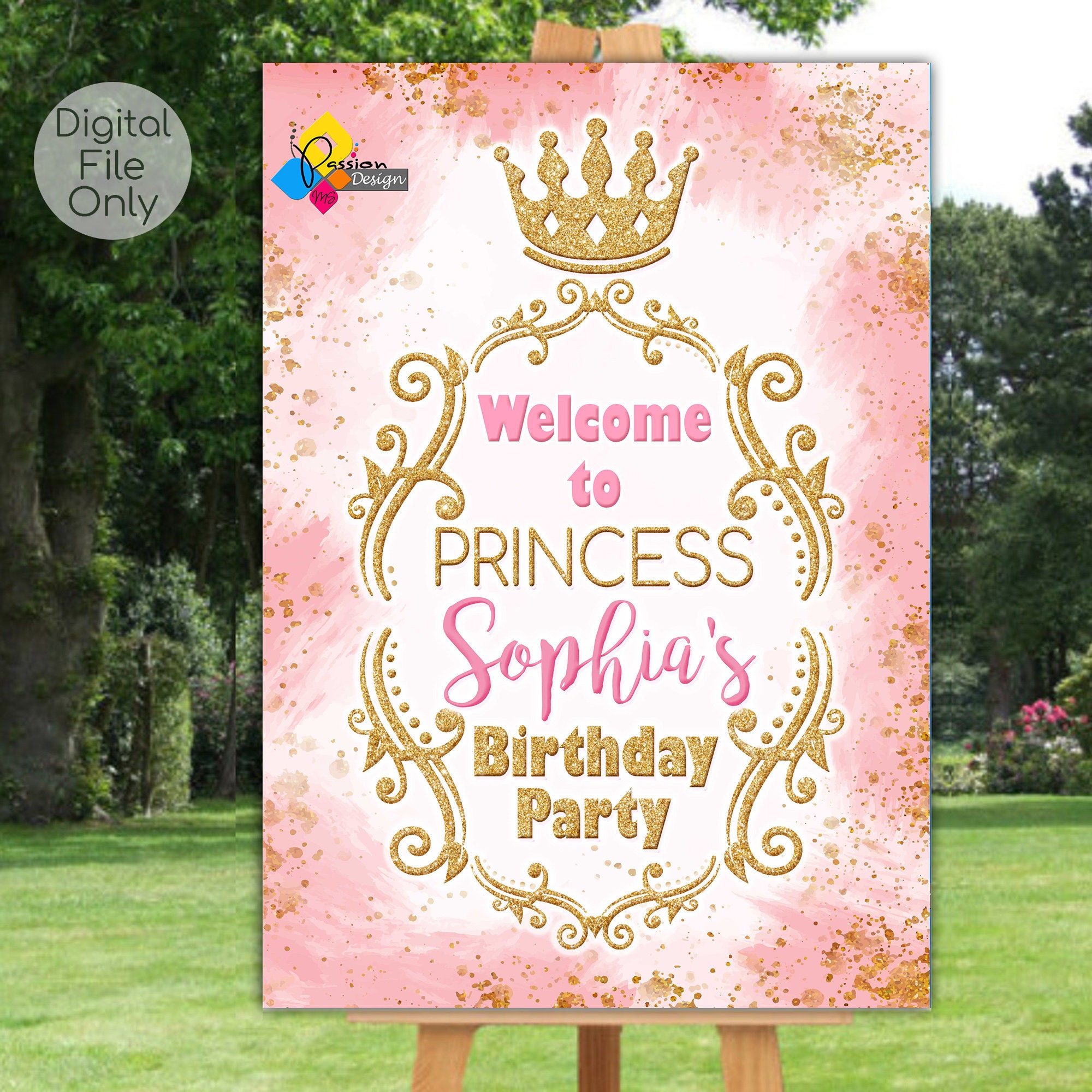 2. Geburtstag Deko Für Mädchen - Rosa & Gold Stoffschild 150x90 Cm | Hintergrundbanner Für Fotoecke & Party