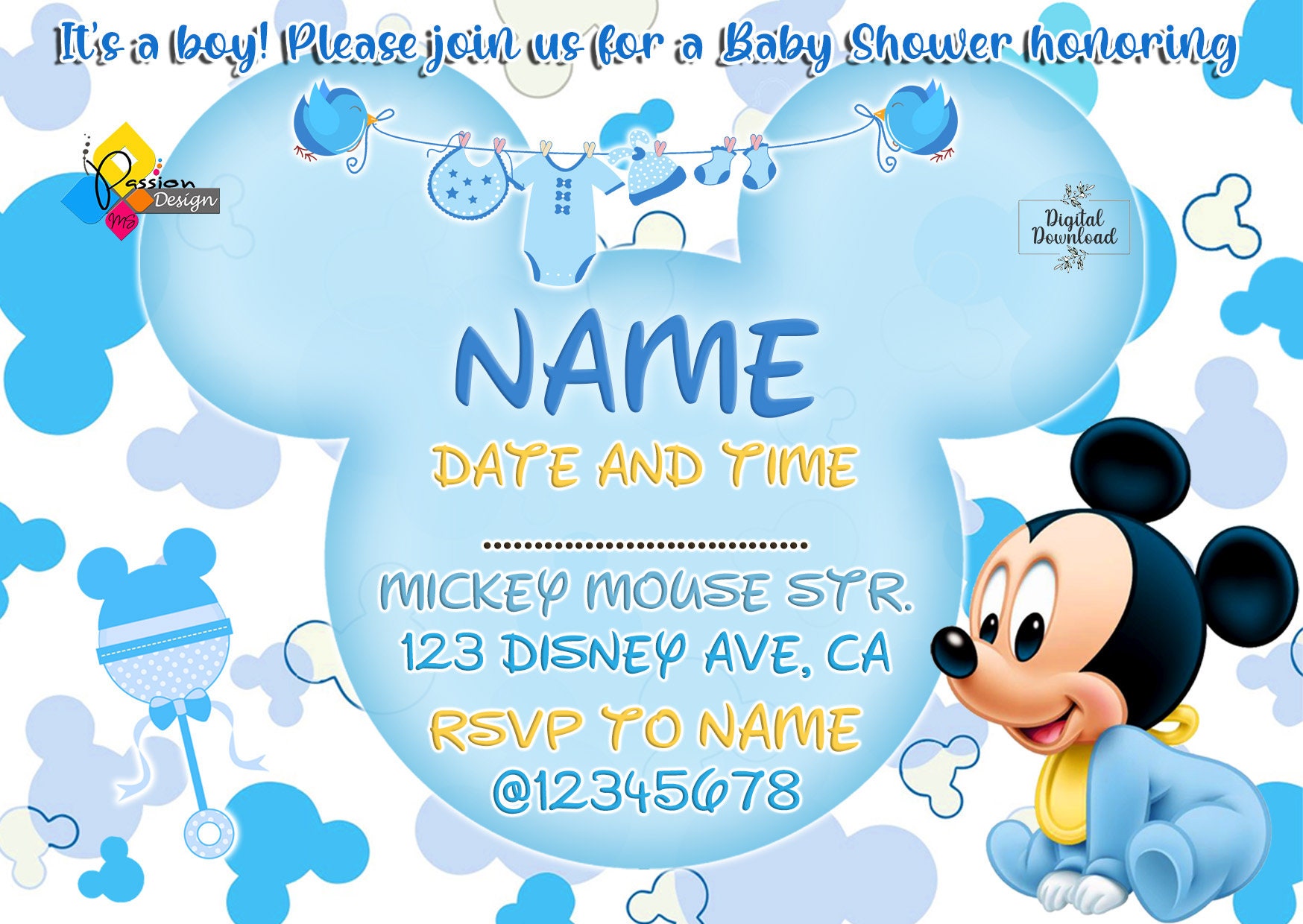 printable-mickey-mouse-baby-blue-baby-shower-invitation-personalized-mickey-mouse-invite-digital-mickey-mouse-baby-shower-invitation-etsy