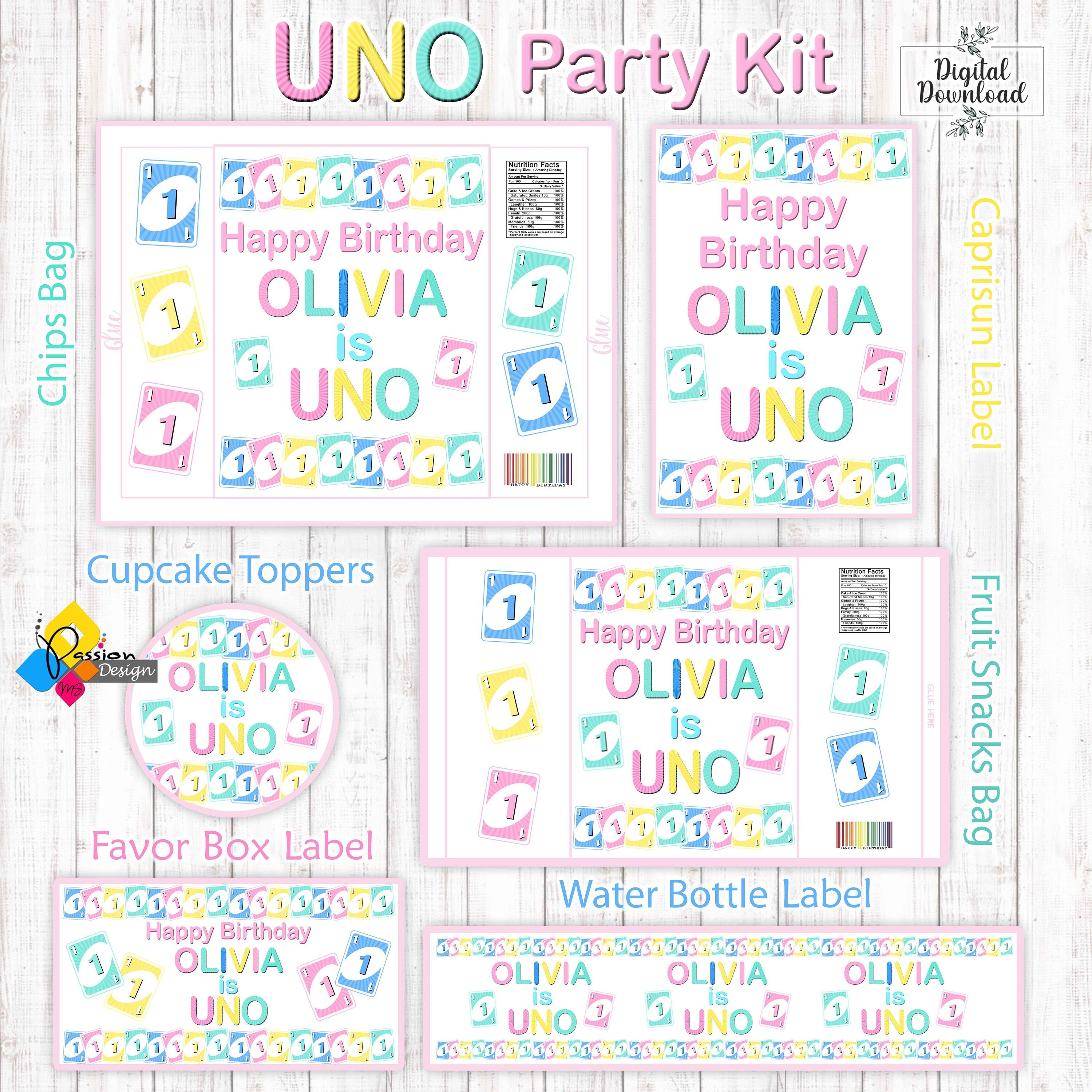 Pastel Uno - Etsy