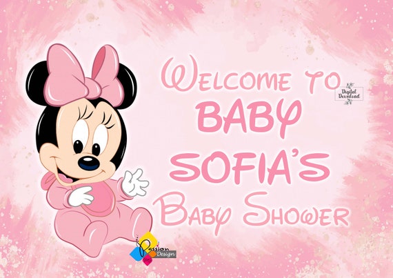 Minnie mouse baby cheap shower banner