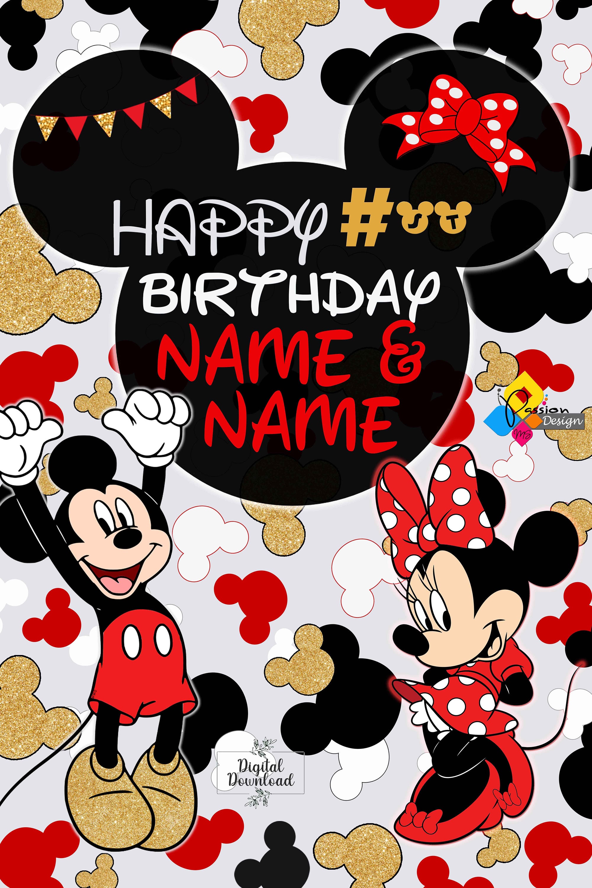 mickey and minnie mouse background