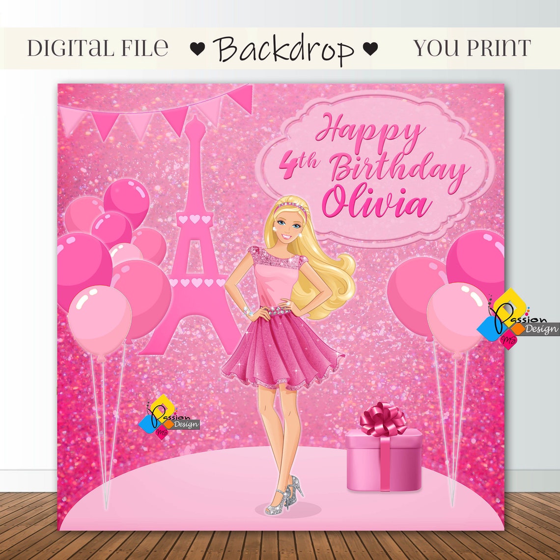 Druckbare BARBIE Kulisse. Barbie Geburtstag Party Dekoration. Etsy
