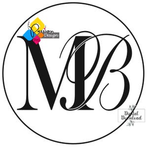 Elegant bröllopsmonogram, modern bröllopslogotyp, parlogotyp, bröllops-svg, anpassat monogram, bröllopsessentiell, MB, BM, digital fil