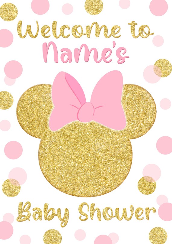 Minnie mouse baby cheap shower banner