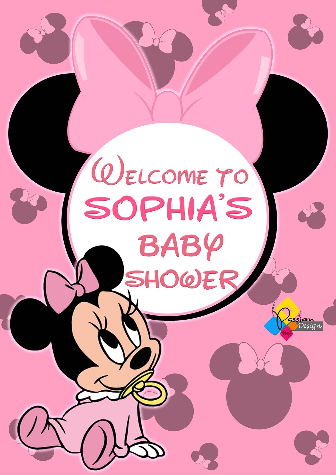 Baby Minnie Mouse Baby Shower Printable