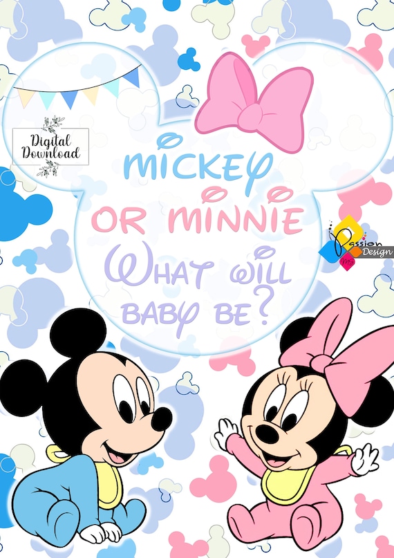 Bebé a Bordo Mickey y Minnie Mouse - Personalizado