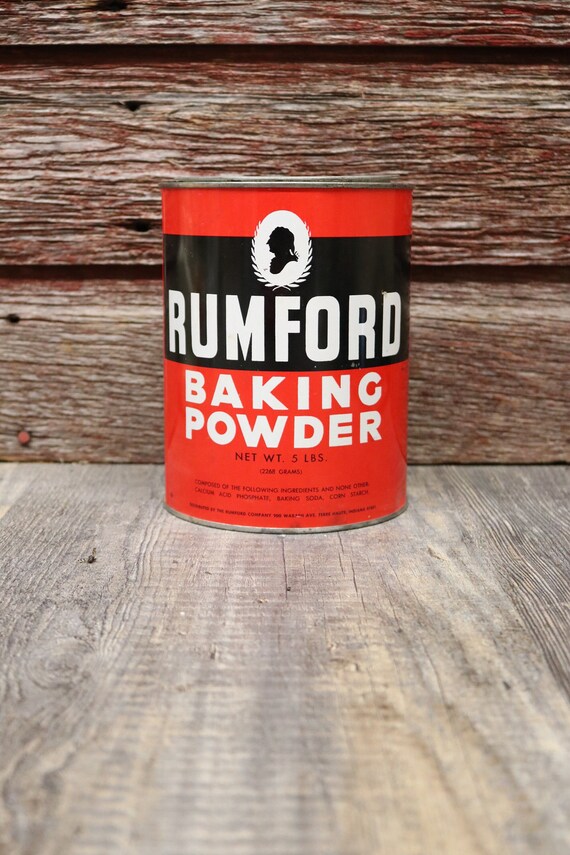 Vintage Rumford Baking Powder 5lb Tin Etsy