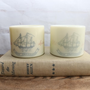 Old Spice 1940&#39;s Glass Shaving Mugs Set of 2