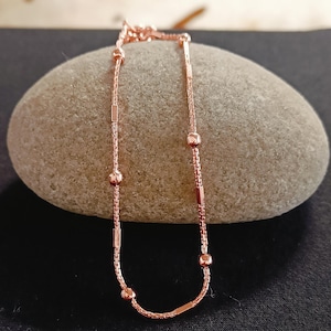 100 % Pure Copper Chain necklace, Solid Copper chain, Solid Copper jewelry Chain ,Figaro chain Gift for Viking jewelry, Eco friendly chain.