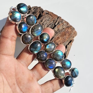 Multi Fire Labradorite Bracelet Bracelet, Adjustable Bracelet, 925 Sterling Silver Jewelry, Valentine&#39;s Day Gift, Bracelet For Best Friend