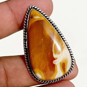 UNIQUE Mookaite Jasper ring,Natural mookaite Solid 925 sterling silver Handcrafted Jewelry gift her Mookaite Anniversary gift