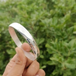 Handcrafted Sterling Silver Bangle: Minimalist Boho Wrap Bracelet