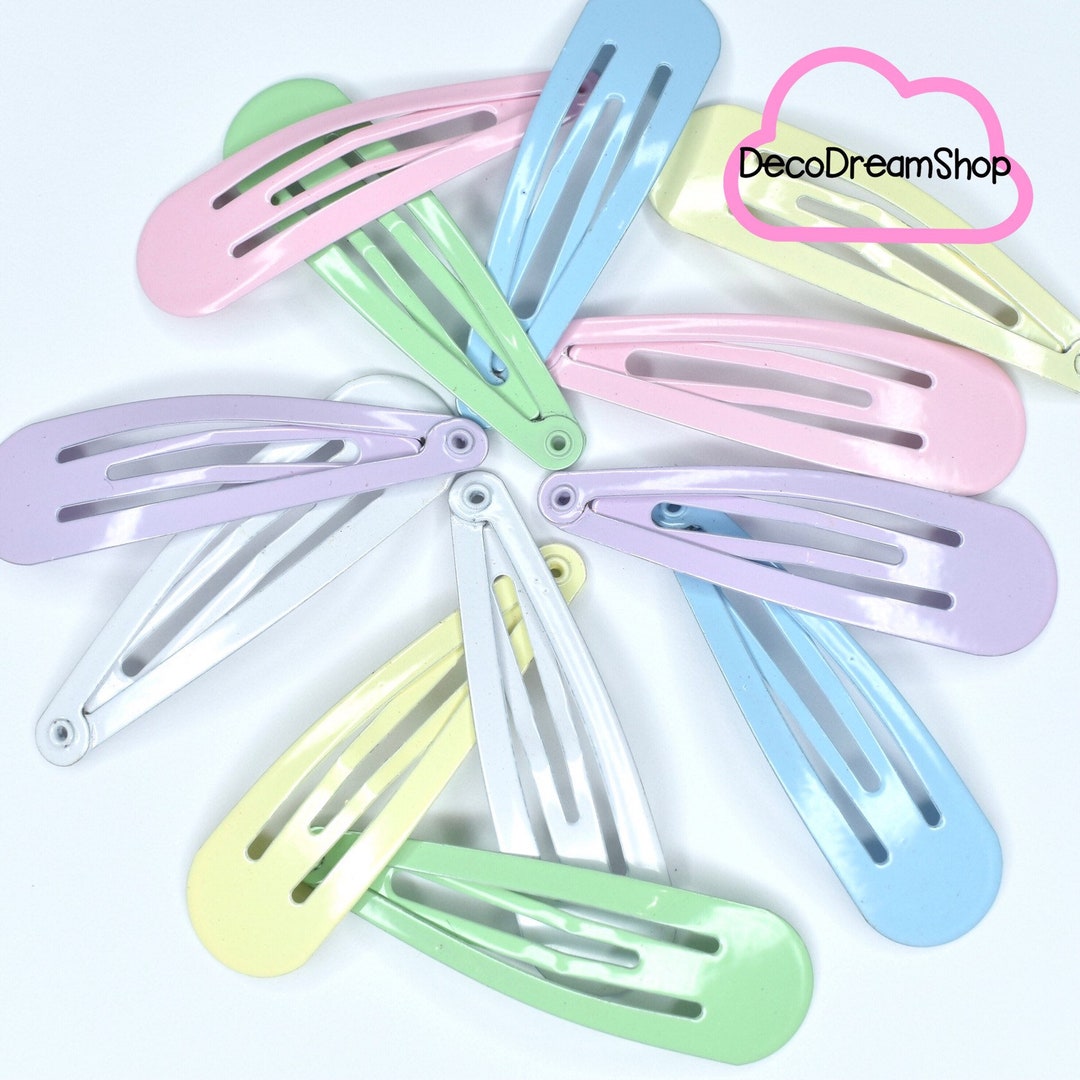 Pastel Hair Clips 1.9 Inch Choose Color 10 Pcs Etsy UK