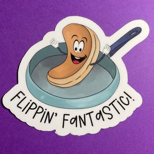 Sticker crêpe fantastique Flippin | Particulier | Sticker imperméable | autocollant résistant aux intempéries | Résistant aux rayures | Autocollant en vinyle | Bonbonnière