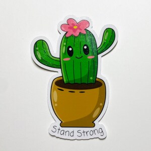 Stickers plante/plante d'intérieur | Soyez solide | Particulier | Imperméable | Autocollants résistants aux intempéries | Résistant aux rayures | Autocollants en vinyle | Cadeau pour fête
