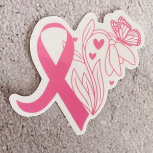 Breast Cancer Awareness Stickers | Individual | Waterproof Stickers| Weatherproof Stickers | Scratch-Resistant | Vinyl Stickers