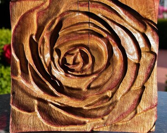 3D Rose Wandkunst
