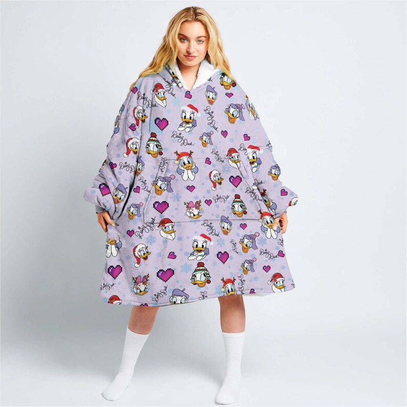 Daisy Duck Christmas Disney Oodie Blanket Hoodie/snug Hoodie - Etsy