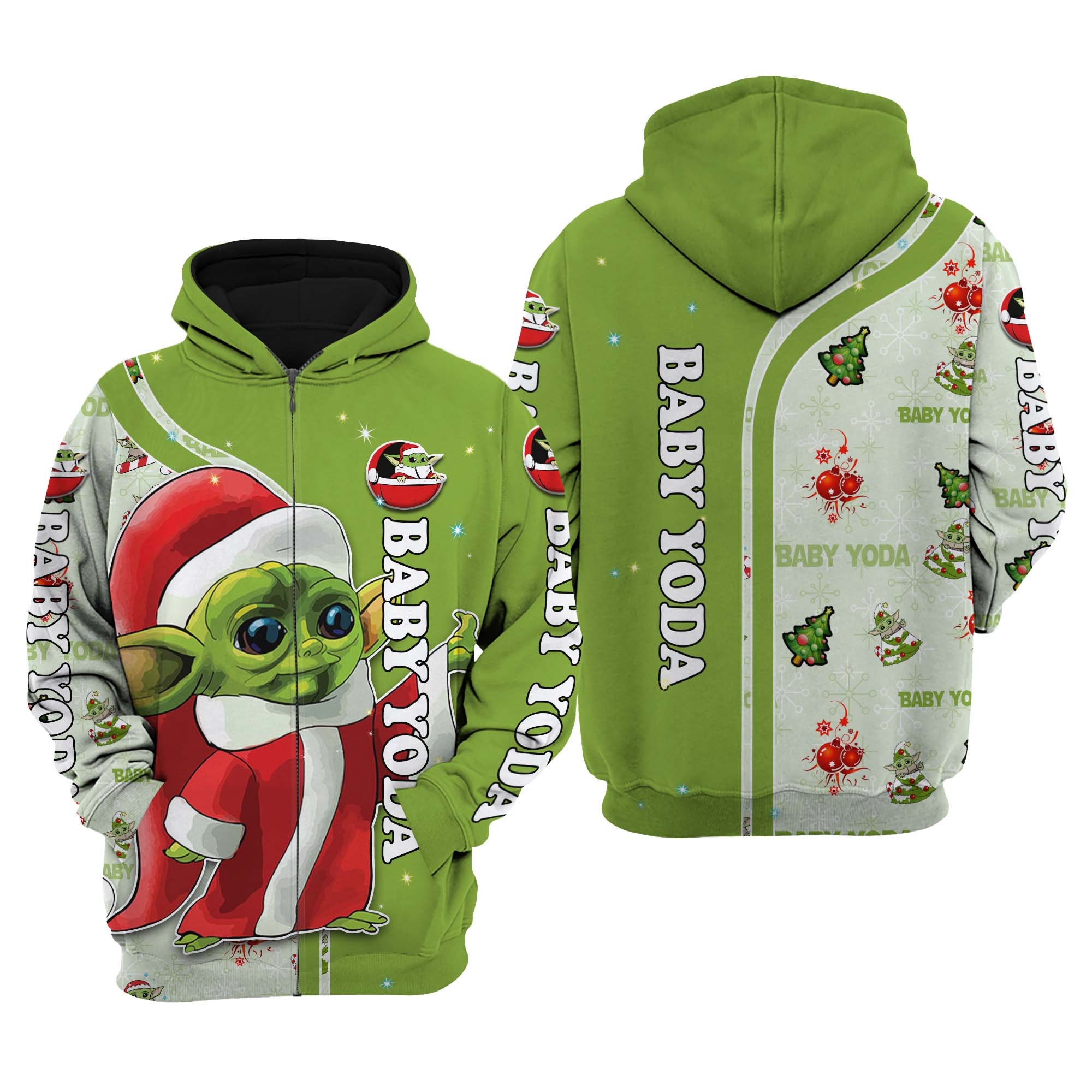 Baby Yoda Christmas 3D Hoodies