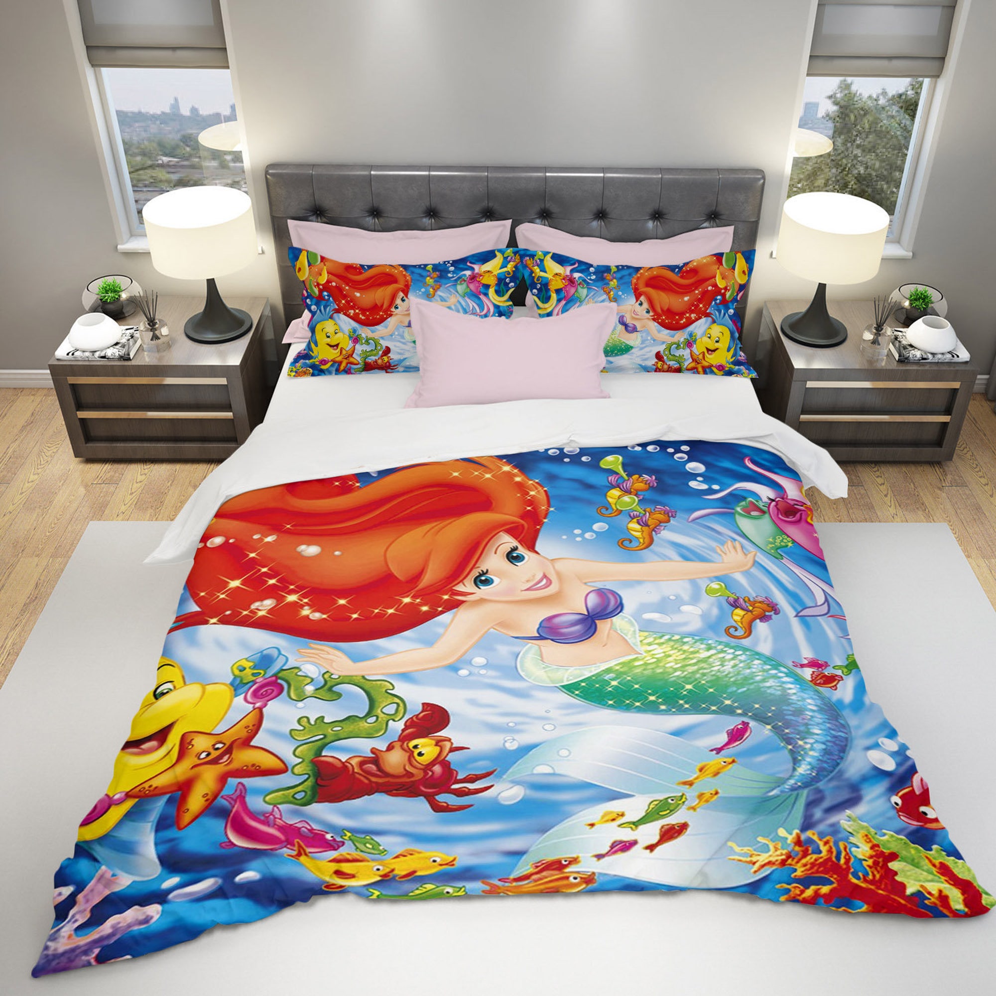 Ariel Little Mermaid Disney Bedding Set