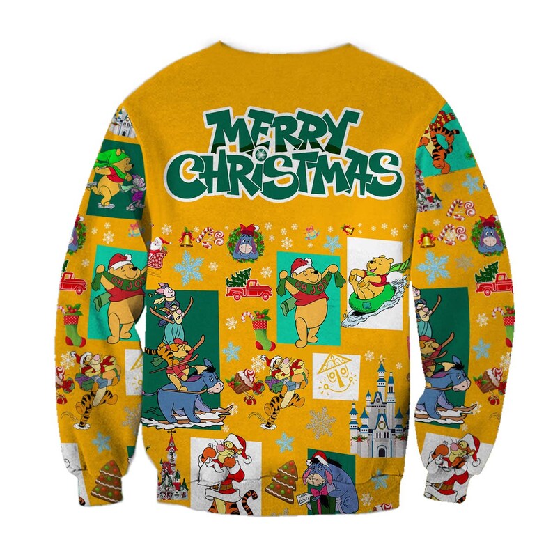 2022 Christmas Toddler Gifts Winnie the Pooh Pattern Xmas Yellow 2022 Christmas Disney Etsy UK