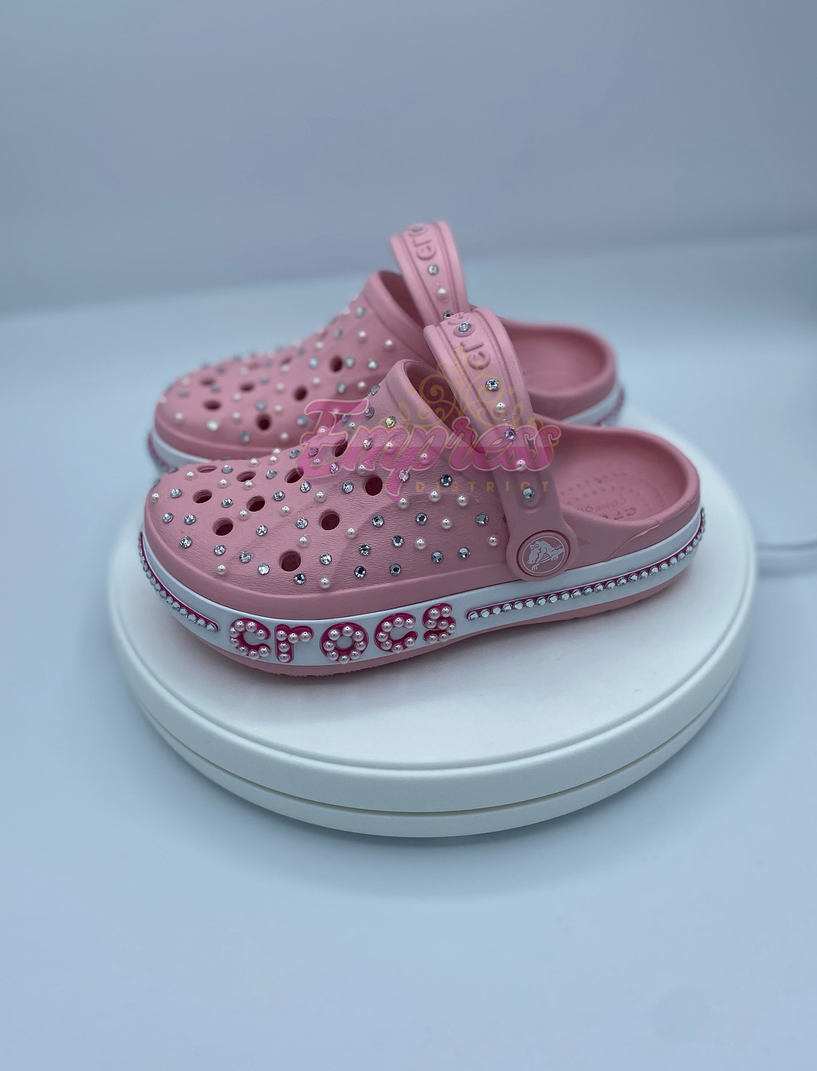 Custom Rhinestones & Pearls Crocs Etsy
