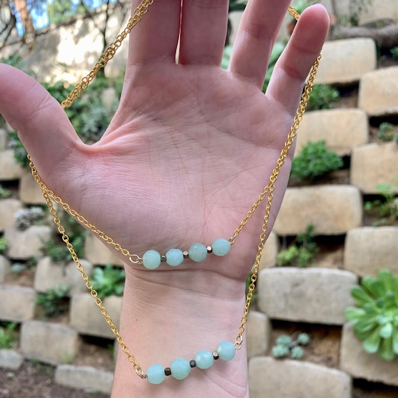 Sea stone necklace sale