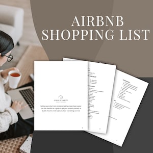 Airbnb Staging Shopping List