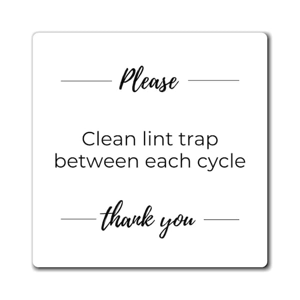Please Clean Lint Trap Etsy