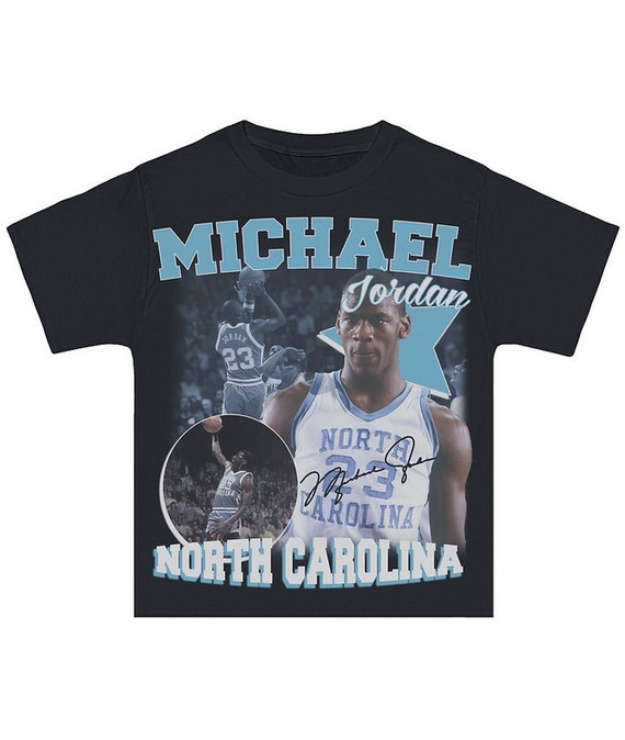 Michael Jordan UNC Tee | Etsy Australia
