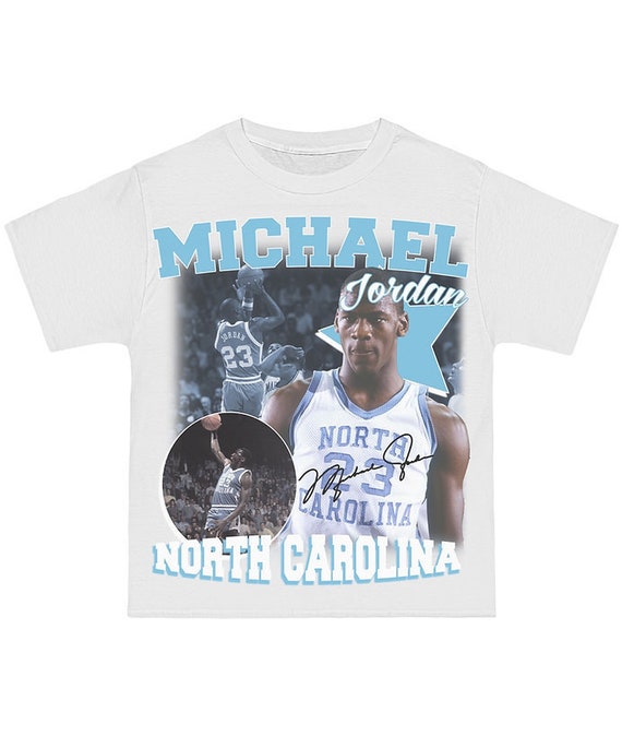 Michael Jordan UNC Tee | Etsy Canada