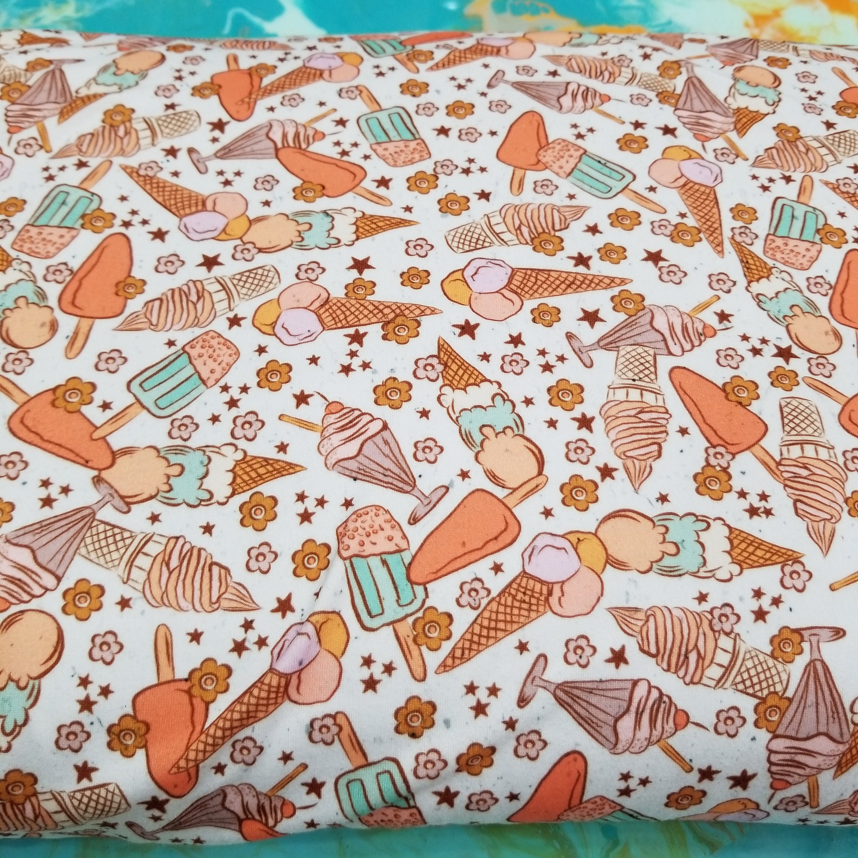 Ice Cream Fabric EXTRA WIDE Double Brushed Poly Apparel Fabric Etsy