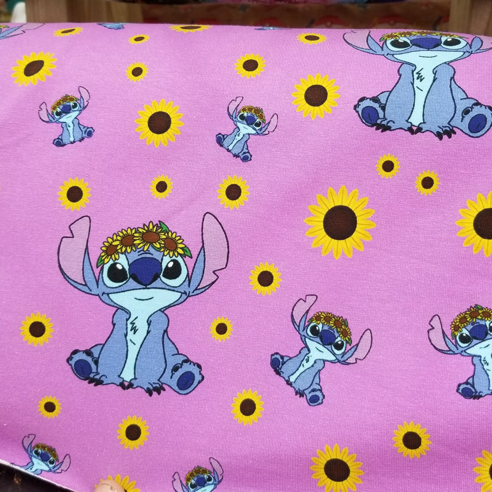 Lilo and Stitch Fabric Sunflower EXTRA WIDE Cotton Lycra Etsy