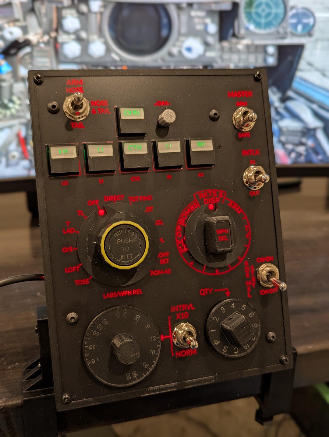 DCS World F-4 Phantom Weapons Control Panel - Etsy