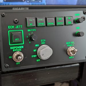 DCS World F/A-18 Hornet ALR-67 Control Panel