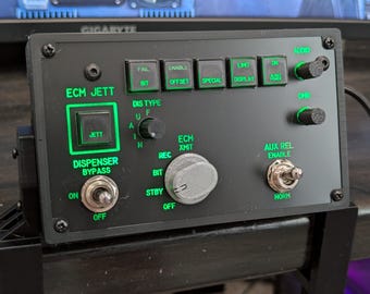 DCS World F/A-18 Hornet ALR-67 Control Panel
