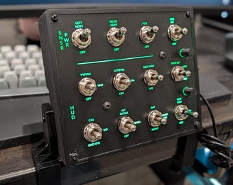 PC Button Box Compact for Flight Sim, Space Sim Universal Control
