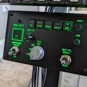 DCS World F/A-18 Hornet ALR-67 Control Panel