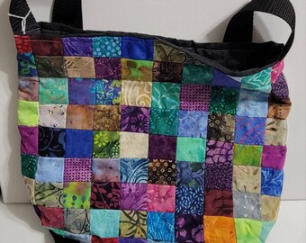 Borsa patchwork colorata