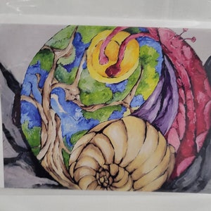 Carte d'escargot de terre