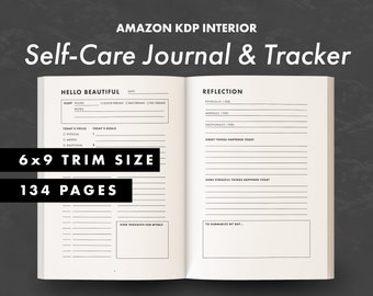 KDP Interior - Self-Care Journal & Tracker - Ready to upload PDF