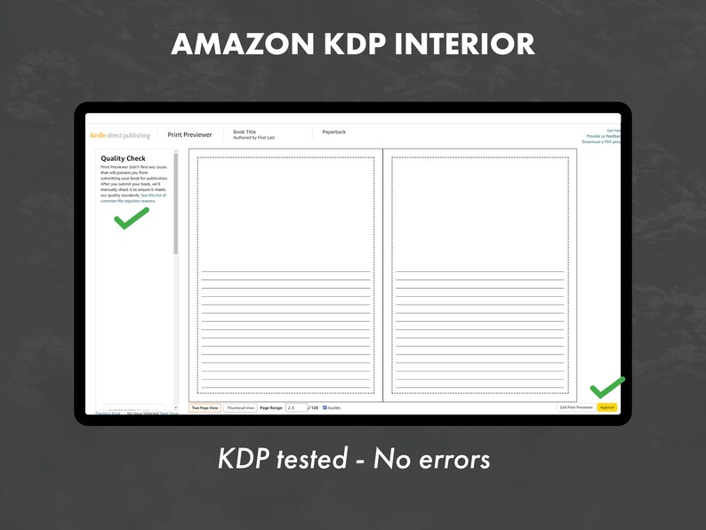 KDP Interior Half Sketchbook/notebook Wideruled PDF Etsy