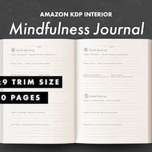 KDP Interior - Mindfulness Journal - Sofort Download pdf + Bonus Icons
